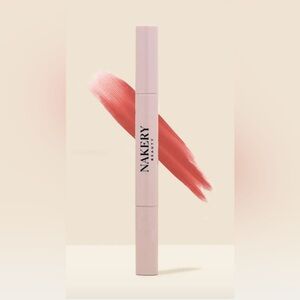 Nakery Beauty Lip Peptide color drench dual end contour in shade Naked rose